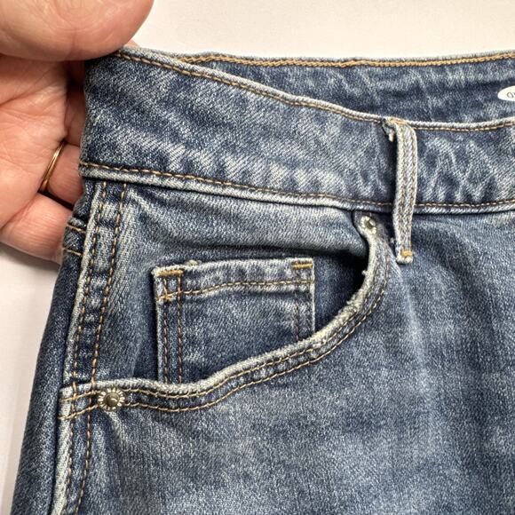 Old Navy Jean Skirt Size 10 Straight Y2K Grunge Streetwear Edgy Retro Minimalist - Picture 6 of 15